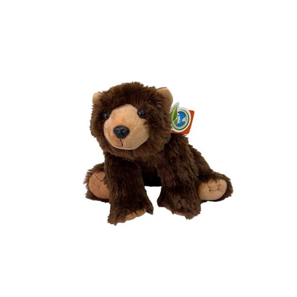 Wild Republic Brown Bear Cuddlekin Plush Stuffed Zoo Animal Soft Toy NEW - Picture 1 of 7